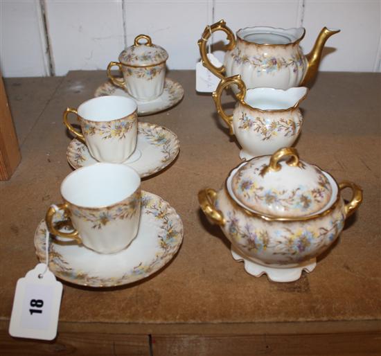 A Limoges part tea set
